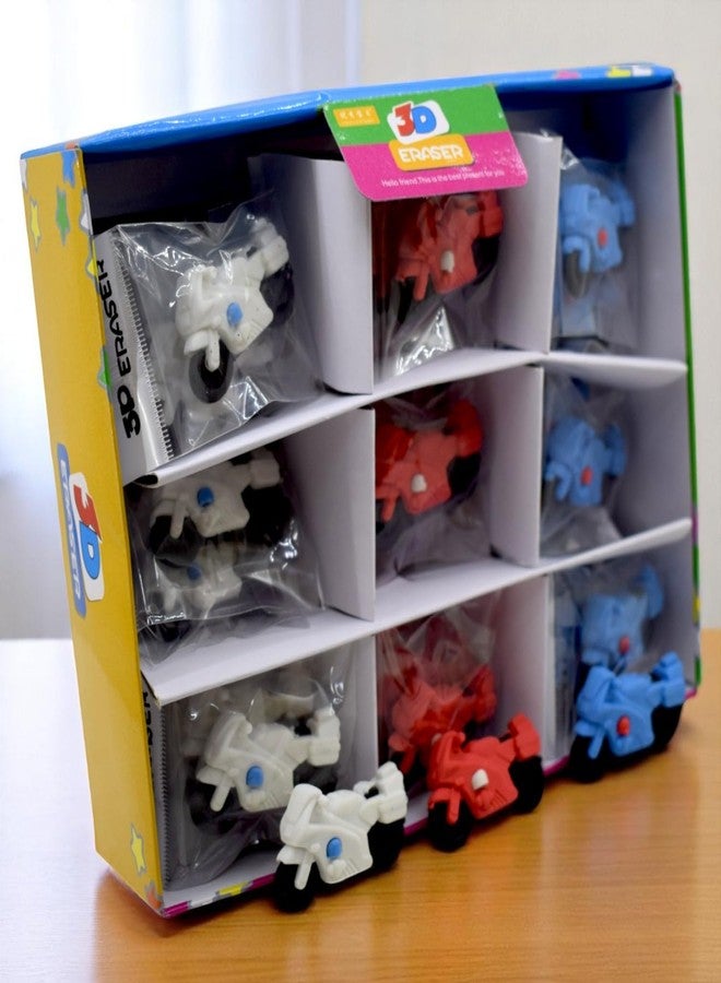 Asera 3D Bike Erasers for Kids Birthday Return Gifts Pinata Fillers (36 Pcs) - Image 4